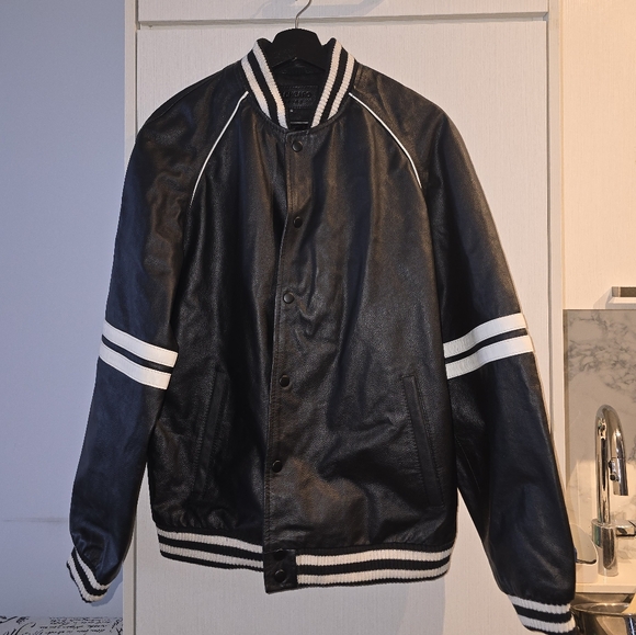 Bolongaro Trevor Other - Leather Varsity Bomber Jacket
